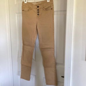 Hippie Laundry Mid Rose Skinny Jeans - Mustard Yellow